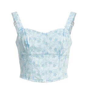 Guess Denim Bustier Blue Corset top